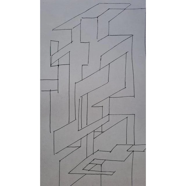 Modern Victor Vasarely, Gordes Gestalt, 1948, Original Engraving For Sale - Image 3 of 7