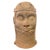 African Vintage Large Ife Clay / Terracotta King Oba Head Edo People Nigeria African 13" H For Sale - Image 3 of 11