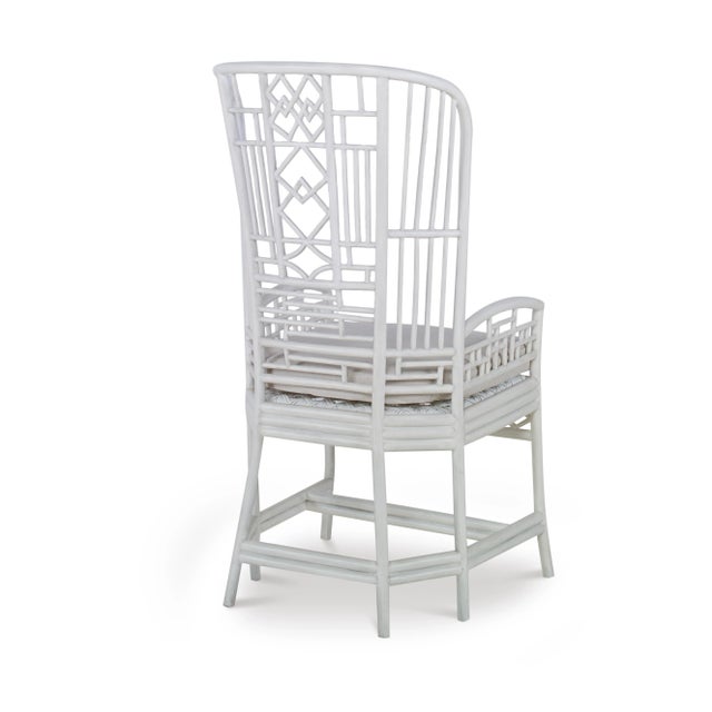 Century Furniture Riviera Rattan Desk Chair, Coconut For Sale - Image 4 of 5