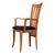 Late 20th Century Pair of Scandinavian Modern Accent Arm Chairs W. Tall Elegant Back For Sale - Image 5 of 7