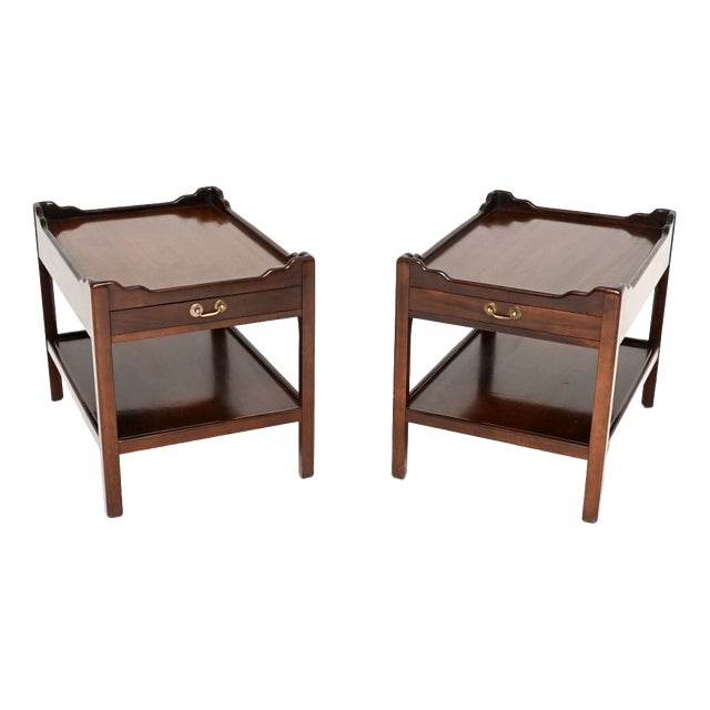 Antique Georgian Side Tables, 1950, Set of 2 For Sale