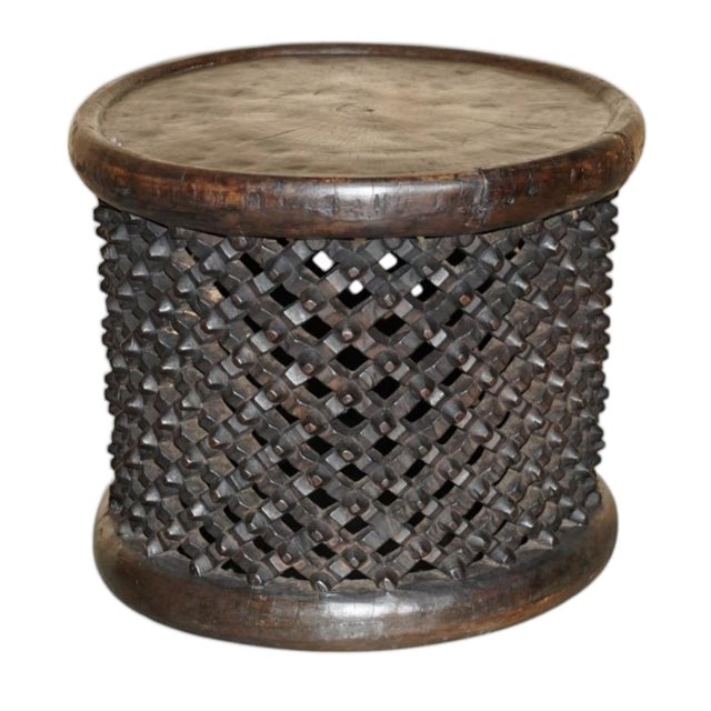 Hand-Carved Bamileke Side Table or Stool, Cameroon, 1930s For Sale