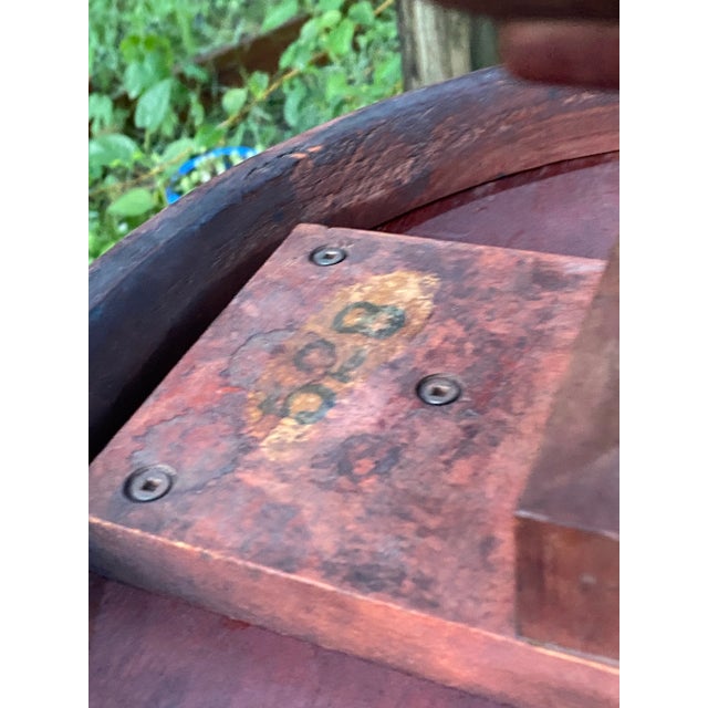 Maison Antique Wooden Side Table . 1920’s Small Wooden Side Table For Sale - Image 10 of 12