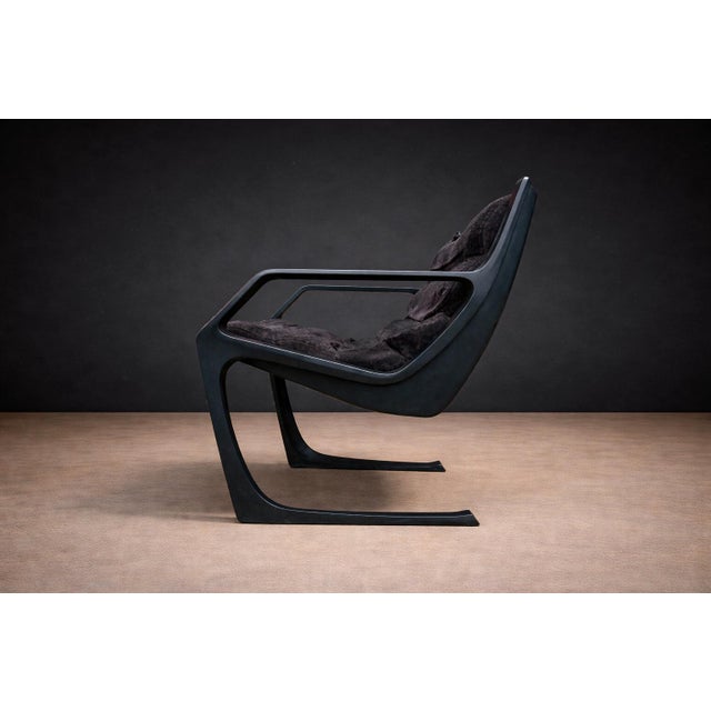 Fixed "Commander" Armchair in Metal, Jorge Zalszupin, 1970s For Sale - Image 9 of 11