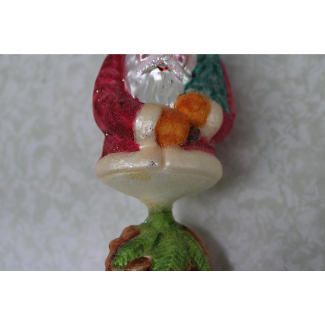 Ruby Red 1997 Christopher Radko Pinewoods Santa Ornament For Sale - Image 8 of 8