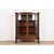 R. J. Horner Style Antique American Empire Oak Bow Front Bookcase Cabinet With Lion's Paw Feet, Circa 1890 For Sale - Image 12 of 12