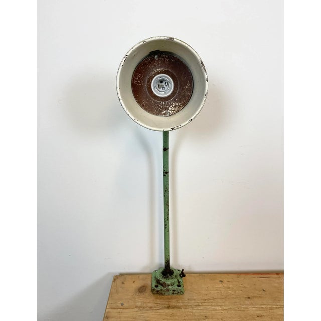 Industrial Green Table Lamp, 1960s For Sale - Image 9 of 16