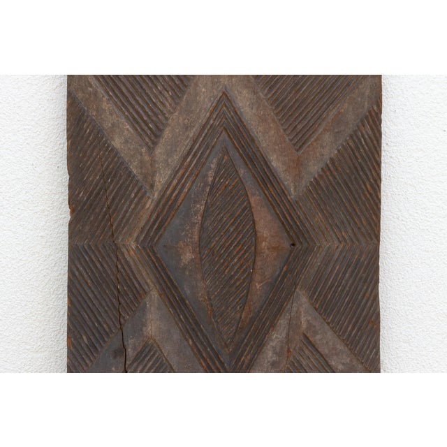 Antique Charcoal Gray Igbo Carved Door For Sale - Image 4 of 7