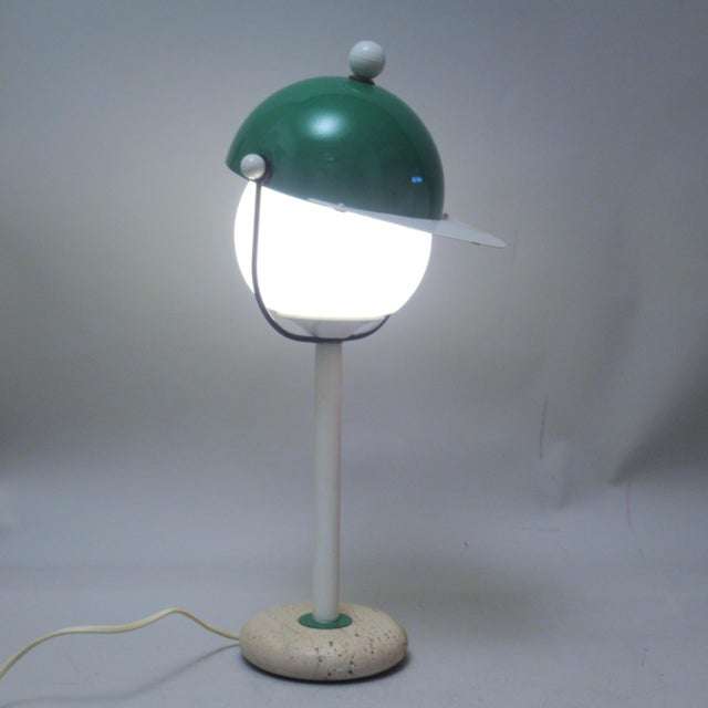 Mid-Century Modern Vintage Italian Cap Lamp, 1960s For Sale - Image 3 of 14