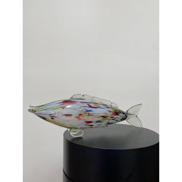 1970s Large Mid-Century Murano Art Glass Fish, 1970s For Sale - Image 5 of 16