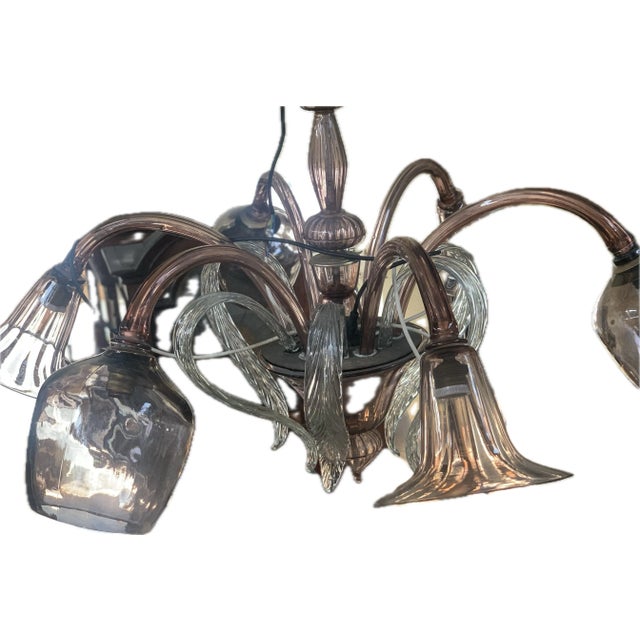 Glass Venetian Chandelier in Murano Glass, 1940s For Sale - Image 7 of 18