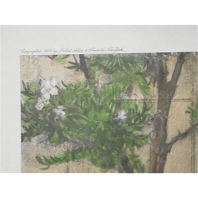 Late 19th Century Large Antique Lithograph "Gentle Pastime" For Sale - Image 5 of 7