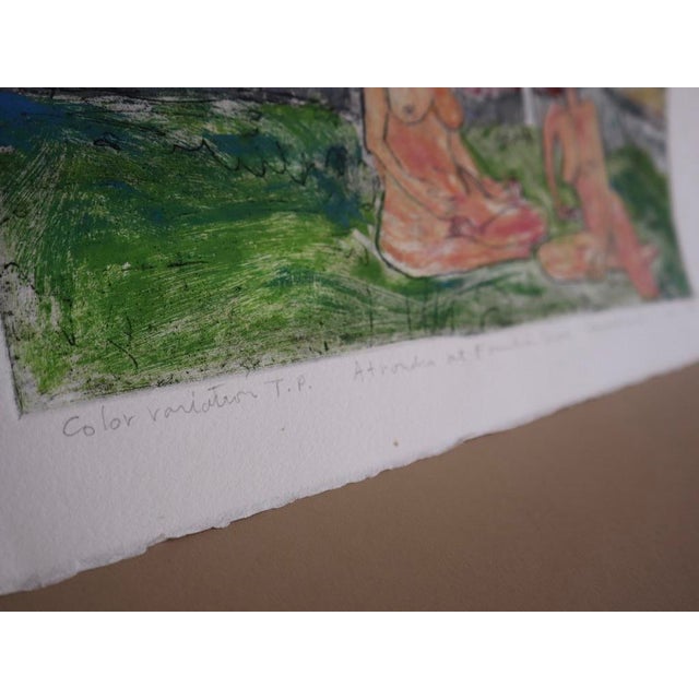 1989 James D. Curtis Etching of Women Lounging For Sale - Image 11 of 12