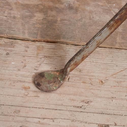 Metal Vintage French Iron Cafe Bistro Table, 1920s For Sale - Image 7 of 8