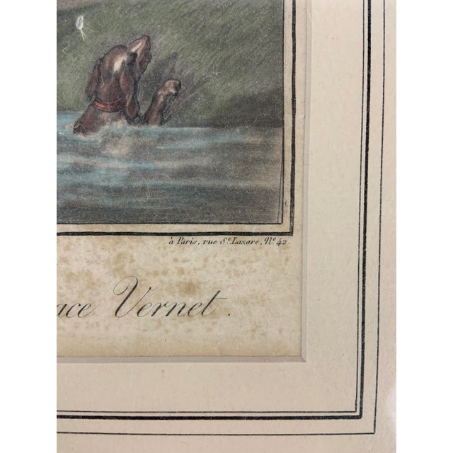 Late 18th Century Deuxième Suite De Chevaux d'Après Carle & Horace Vernet (Gabriel Lavache) No 17, Framed For Sale - Image 4 of 6