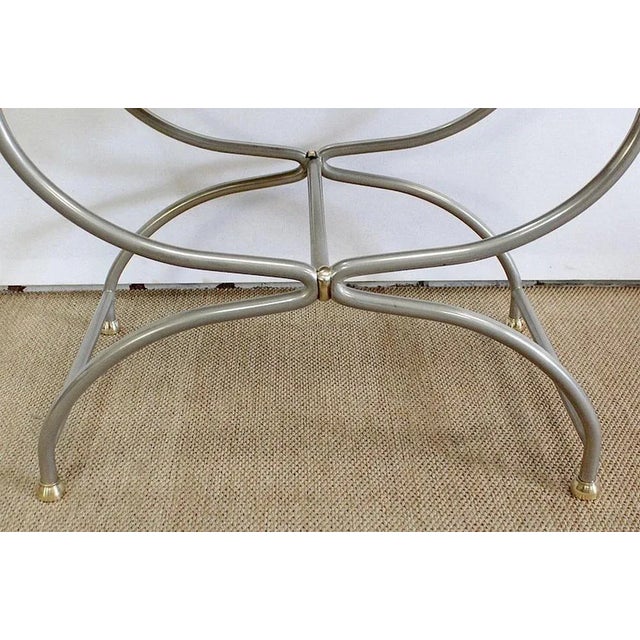 Gold 20th Century Curule Stool For Sale - Image 8 of 18