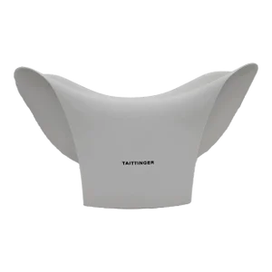 1980s Taittinger France White Corian XL Double Magnum Champagne Bath Chiller