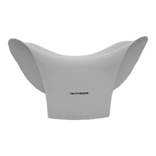 Nos - Taittinger France White Corian Multiple Bottle XL Champagne Bath Chiller For Sale