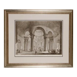 Church of St. Costanza, Rome: An 18th Century Architectural Etching by Giovanni Piranesi, 1774