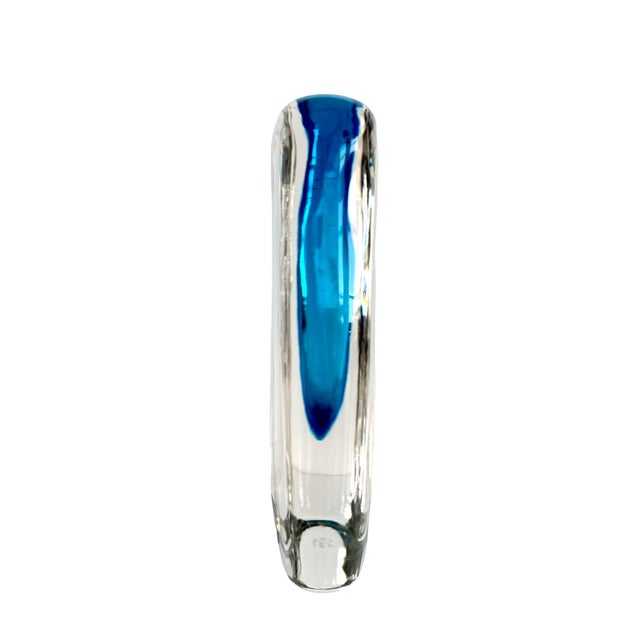 Mid-Century Modern Vintage Murano Sommerso Vase Signed Maurizio Asti for Ars Cenedese For Sale - Image 3 of 10