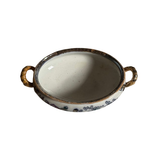 Antique Hammersley Covered Tureen with Base. Pattern is similiar to "The Tea" . Asian motifs were quite popular with the...