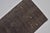 Charcoal Authentic Vintage Turkish Runner, Dark Charcoal Minimalist Wool Textile For Sale - Image 8 of 10