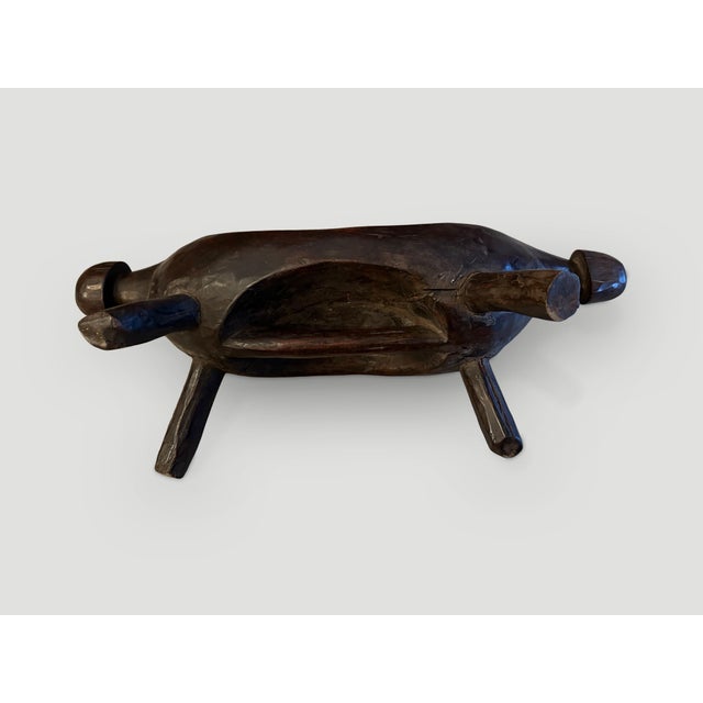 1900 - 1909 Antique African Wooden Head Rest For Sale - Image 5 of 5