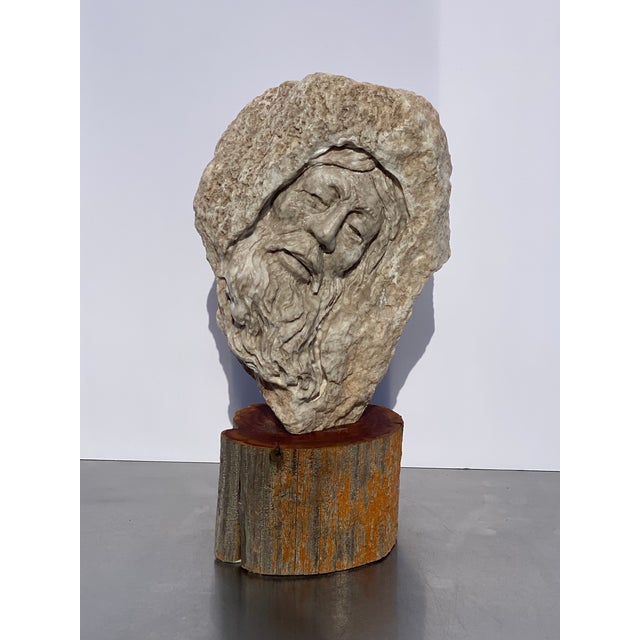 Mid 20th Century Erickson Native American Sculpture on a Solid Wood Base For Sale - Image 13 of 13