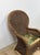 Late 20th Century Coastal Wicker Rattan Chair Vintage Beach Scene Cushion Boho Accent Outdoor For Sale - Image 5 of 10