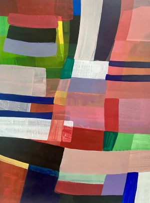"Candy Jar Series: Chiclet" Original Abstract Acrylic Painting by Poppy Dodge