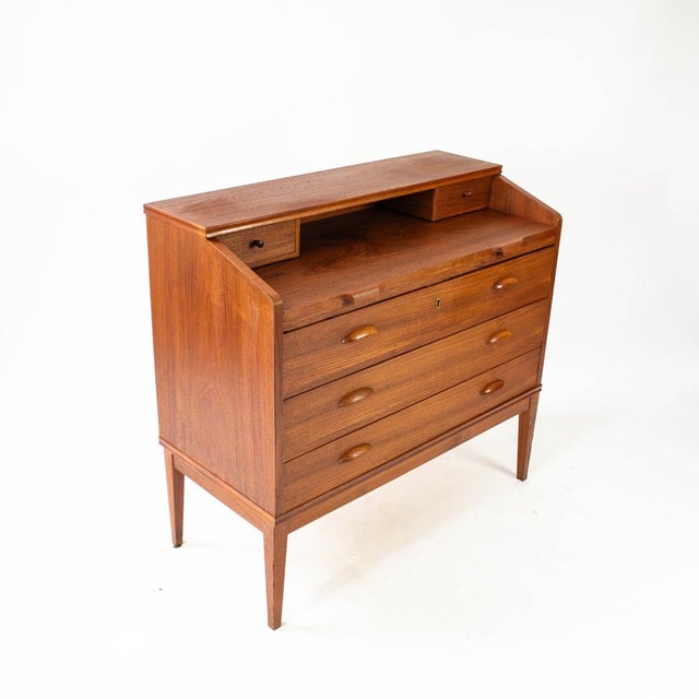 Teak Secretary by Børge Lerche für Riis-Antonsen Møbelfabrik, 1950s For Sale - Image 4 of 17