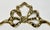 Figurative Vintage Brass Ribbon Wall Swag For Sale - Image 3 of 4