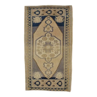 A Vintage Turkish Yastik Rug 1'11 X 3'5 For Sale