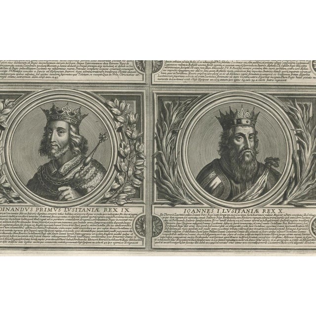 Kings of Portugal Table, 1700s, Set of 5 For Sale - Image 9 of 10