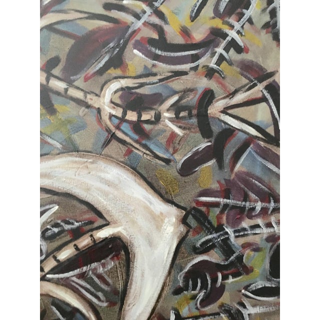 Early 21st Century Emilio Adan Martinez, Cuban Artist Emilio Martinez Untitled Painting For Sale - Image 5 of 6
