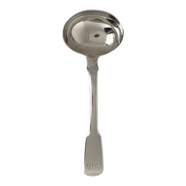 1810 English Georgian Thomas Bamford II Sterling Silver Sauce Ladle For Sale