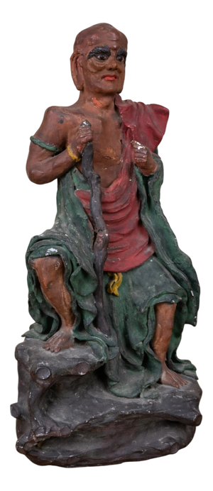 Polychrome Terracotta Sculpture, Japan, 1800s