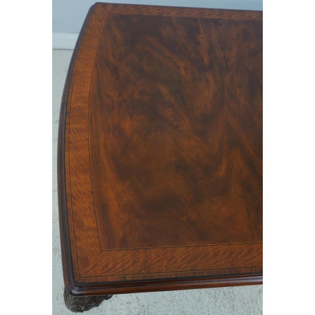 Maitland Smith Mahogany Louis XVI Inlaid Dining Table For Sale - Image 9 of 18