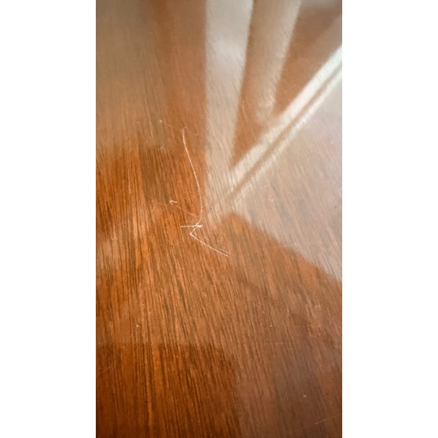 Late 20th Century Baker Furniture Historic Charleston Federal Mahogany Inlaid Folding Game Table For Sale - Image 14 of 18