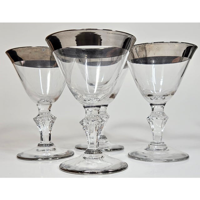 Dainty Dorothy Thorpe Style Goblets- Set of Four For Sale - Image 9 of 11