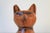 Mid 20th Century Mid-Century Hand-Carved Solid Wood Vintage Cat Sculpture For Sale - Image 5 of 10