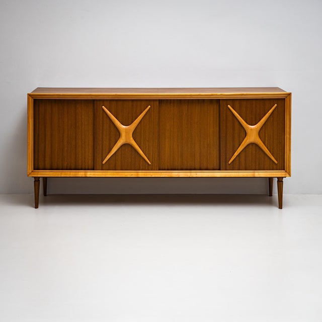 Mid-20th Century Pair of Sideboards, Italian Manufacturer For Sale - Image 10 of 11