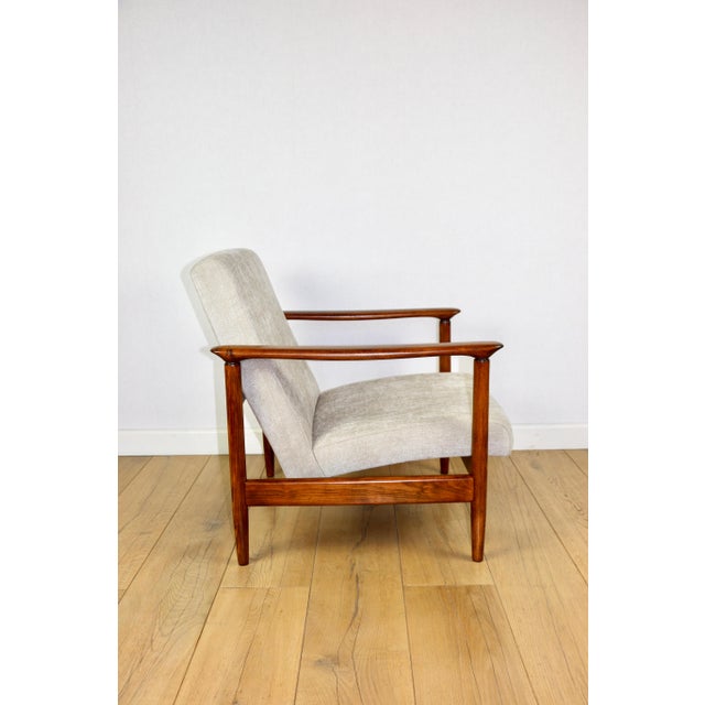Beige GFM-142 Beige Armchair from Edmund Homa, 1970s For Sale - Image 8 of 11