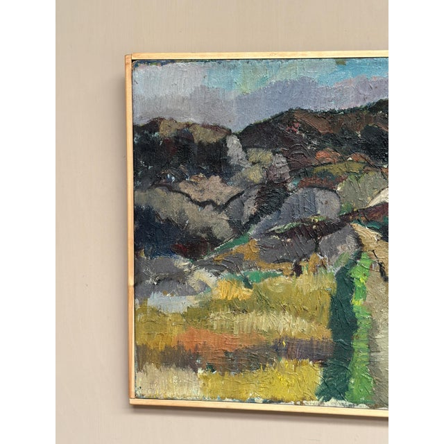 Helge Cardell, Scandinavian Landscape, 1950s, Oil on Panel, Framed For Sale - Image 7 of 18