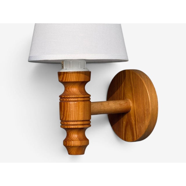Frits Lindgren, Swedish Modern, Wall Sconce, Pine, Sweden, 1960s For Sale In New York - Image 6 of 10