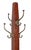 Arts & Crafts Arts & Crafts Oak Coat Tree Rack Iron Double Hooks For Sale - Image 3 of 6