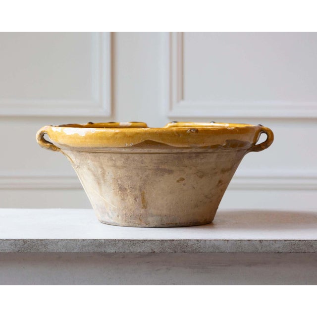19th Century 19th Century French Tian Bowl with Yellow Glaze For Sale - Image 5 of 10
