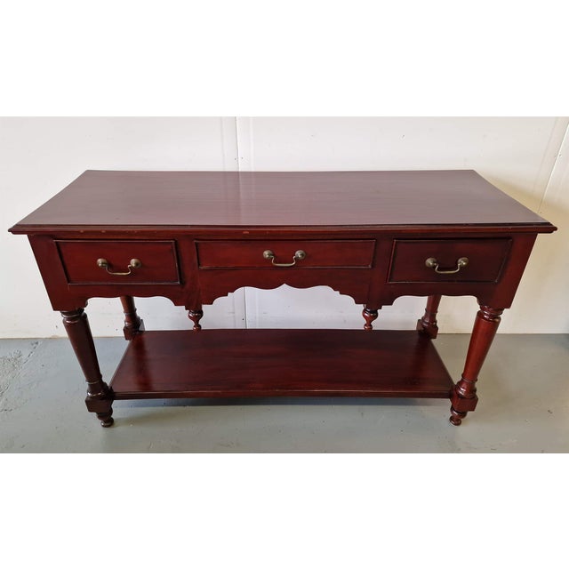 English Mahogany Console Table For Sale - Image 6 of 6