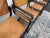 Metal Restoration Hardware 1970s French Director's Dining Chairs | Set of 5 | Chestnut Leather For Sale - Image 7 of 17