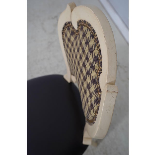 Set of 8 Hickory White Country French Dining Chairs For Sale - Image 15 of 18